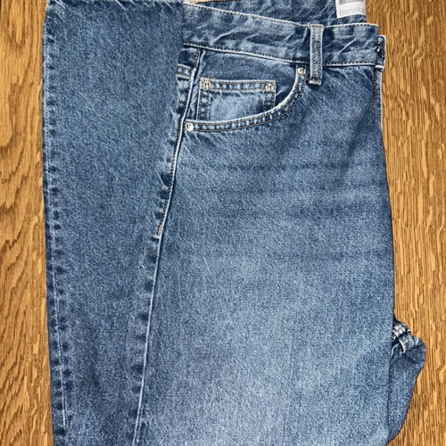 Bershka men's baggy jeans, size 36, blue