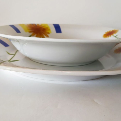 Modern Life serving plates used, set of 2 pieces