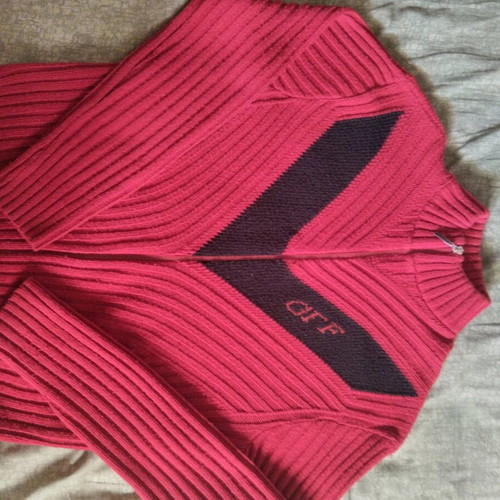 Gfferre knitted cardigan like new, red