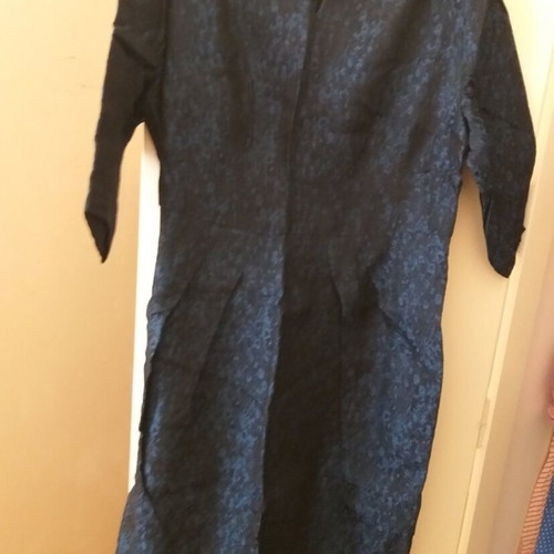 Vintage brocade dress like new, exceptional fabric from the 70s