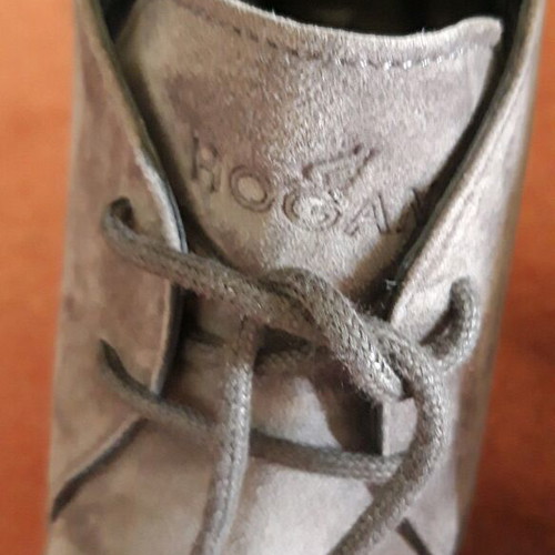 Hogan shoes grey suede like new, size 37