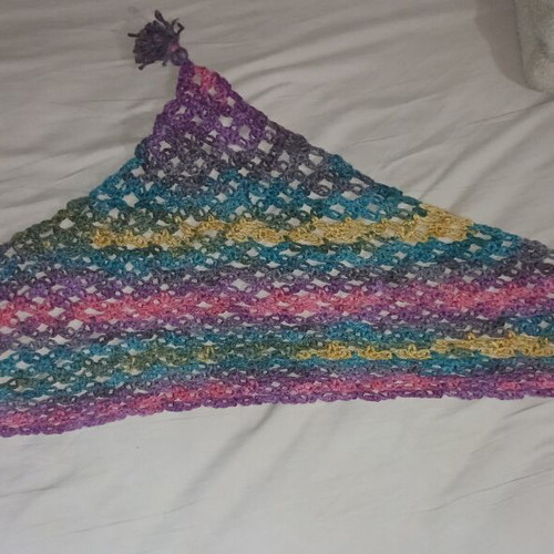Handmade colorful scarf like new
