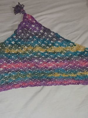 Handmade colorful scarf like new