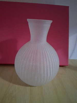 Glass vase small like new
