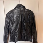 Mango leather jacket used, size M, black