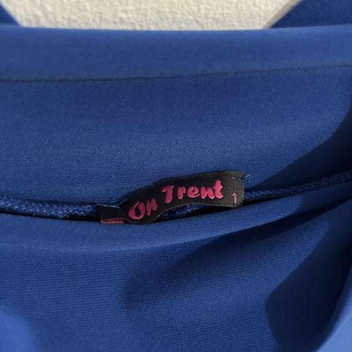 Royal Blue Wide Leg Palazzo Pants with Rhinestone Detail