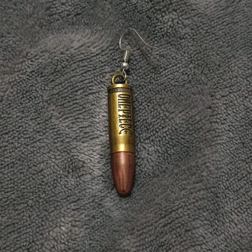 One Piece bullet earring new, gold-colored