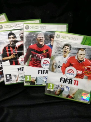 Fifa Xbox 360 games used, pack of 4