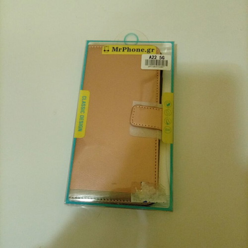 Samsung A22 Wallet Book Case new, rose gold