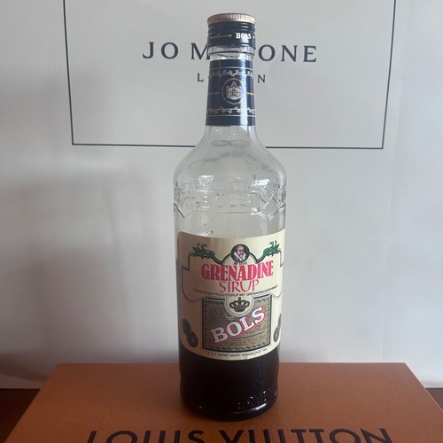 Bols Grenadine Sirup used vintage decorative bottle