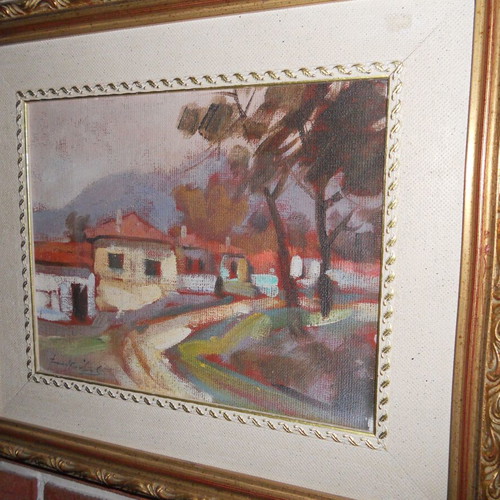 To Chorio oil painting on canvas like new, 32x36 cm