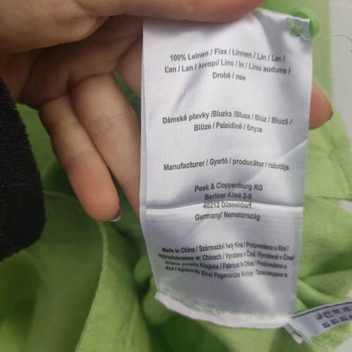 Marco Pecci 100% linen green shirt like new XXL