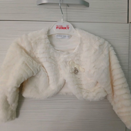 Miss Evita Fur Bolero Like New For 2 Years Old