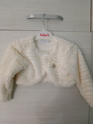 Miss Evita Fur Bolero Like New For 2 Years Old