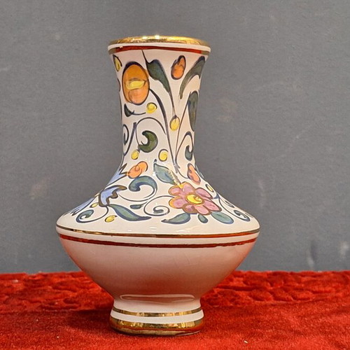 Ikaros Rodos ceramic vase used, beautiful hand-painted motifs