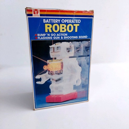 Besford Robot new from 70s-80s decade, functional sounds and lights