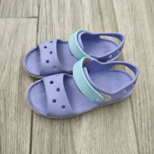 Crocs sandals, pink and purple, size 31