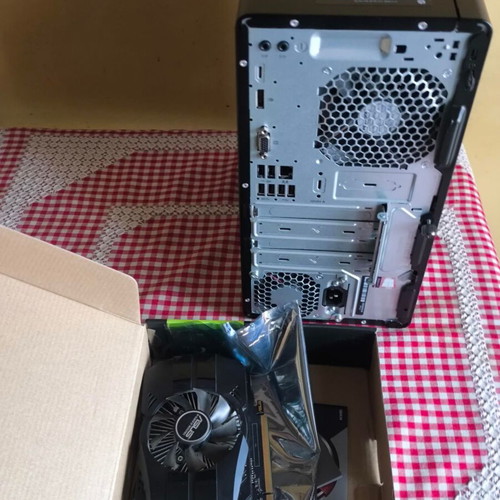HP Prodesk 400 G4 M Tower like new with Intel i5-7500, 8GB RAM, 256GB SSD, Asus GTX 1050