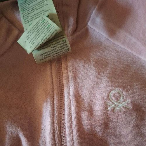 Benetton velour tracksuit for girls new with tags, pink, size S
