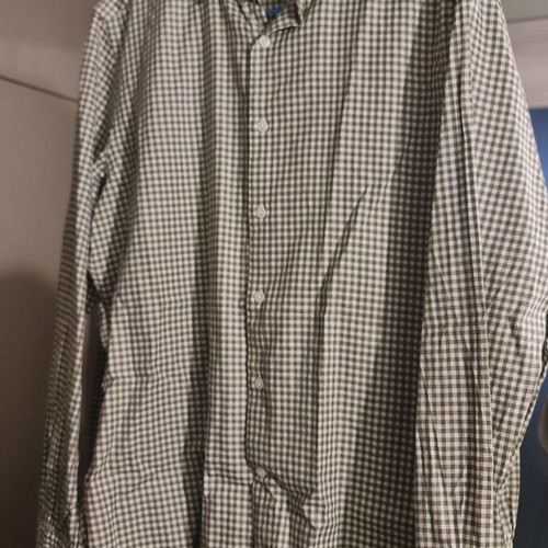 Massimo Dutti Checked Shirt Like New, Size L, Beige Khaki