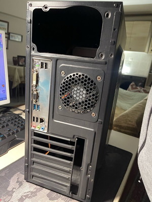 Desktop computer case used with Asrock fm2A68m-DG3 motherboard