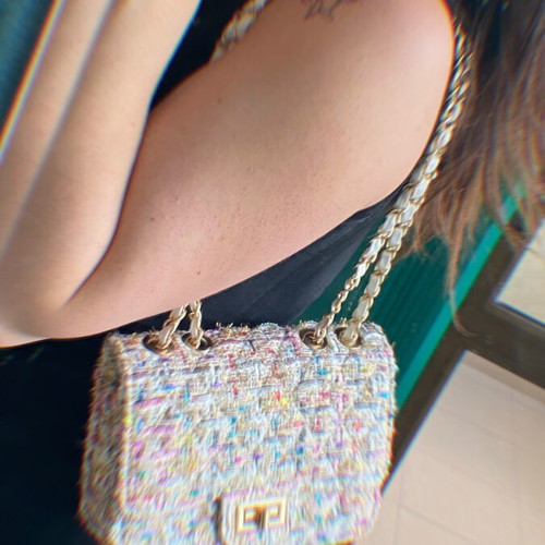 Colorful shoulder bag like new for day and date