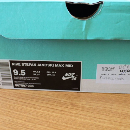 Nike SB Janoski Max Mid used, size 43, black