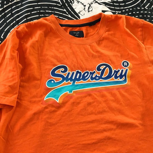 Superdry men's t-shirt XXL like new, colorful