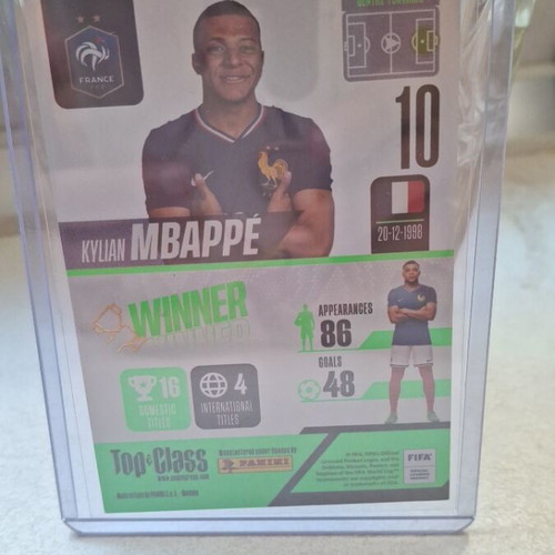 Kylian Mbappe Winner Panini card
