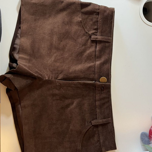 Zara brown suede shorts new, size S 36 8