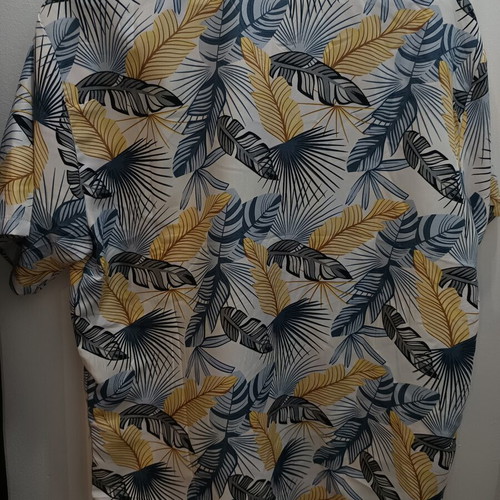 Men's Summer Shirt XXL white, short sleeve with chest pocket