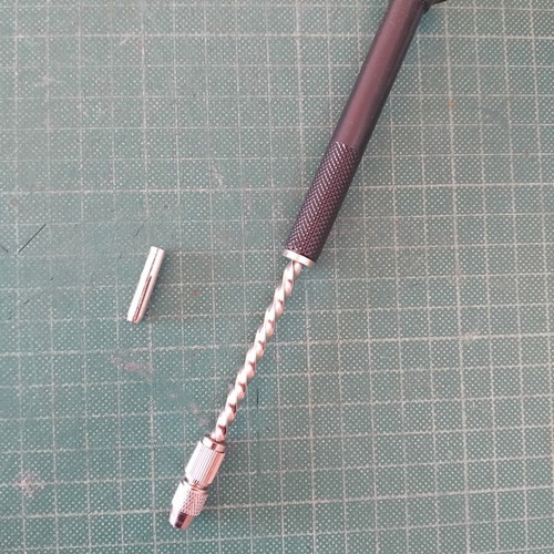 Mini Hand Drill with Spring and 2 Chucks new