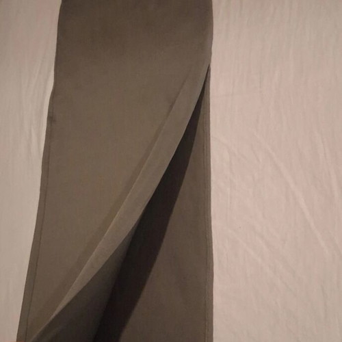 Bershka maxi skirt new with side slit khaki