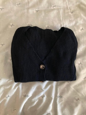 Midi wool dress like new, black, with buttons