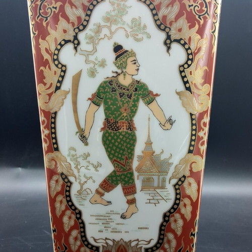AK Kaiser Siam vintage porcelain vase, 39.5 cm