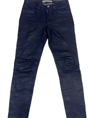 Leather pants Acne Studios lambskin blue size 34 like new
