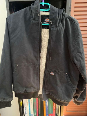 Dickies Sherpa Duck Canvas Hooded Jacket used, black, vintage