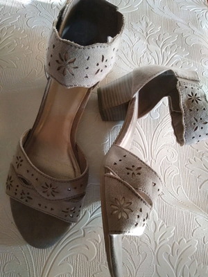 Jana sandals like new, grey, anatomical, size 37.5-38