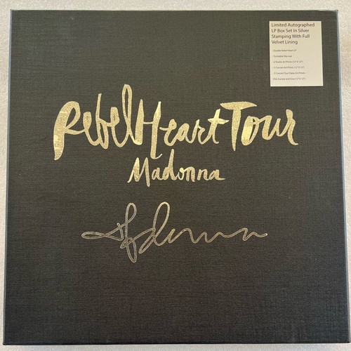 Madonna Rebel Heart Tour box set used, special autographed edition