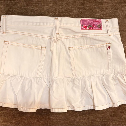 Replay off white mini skirt like new, size 29