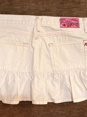 Replay off white mini skirt like new, size 29
