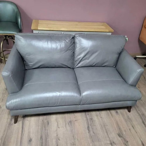 Gray leather sofa set three-seater and two-seater new