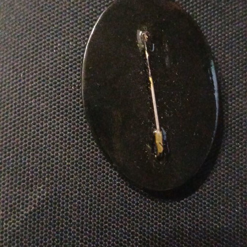 Russian brooch like new, black