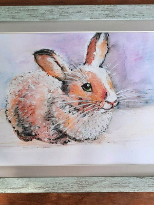 Painting Bunny Watercolors new 32.5×24 cm