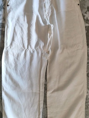 Men's linen pants like new, size Medium, white