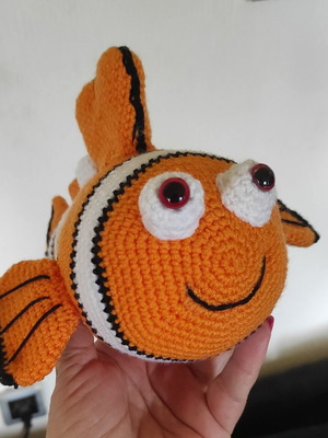 Handmade amigurumi clown fish new