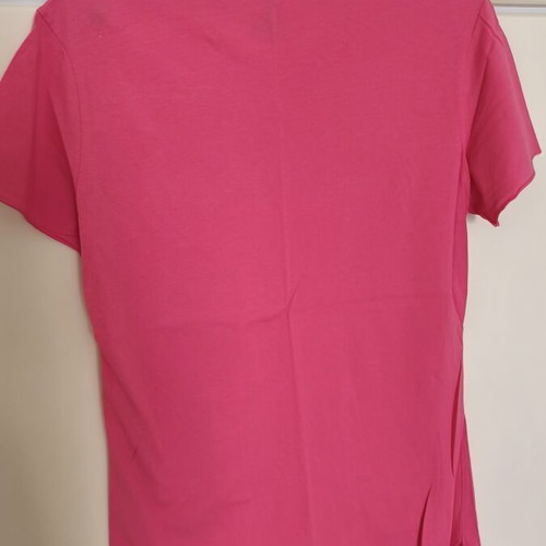 Men's blouses pack of 4 used, V-neck, colors white black purple pink, size Large
