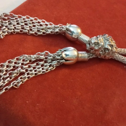 Lalaunis A21 925 silver double necklace vintage used