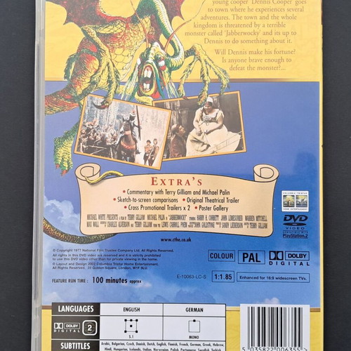 Jabberwocky DVD like new, comedy, historical movie