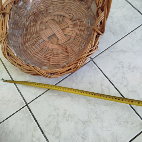 Wicker baskets used, set of two, large and medium size